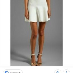 BCBGMAXAZRIA Women's White Ingrid A-line Skirt